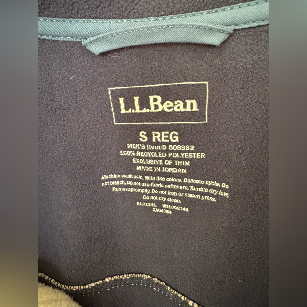 L.L. Bean Men's Mountain Classic Windproof Fleece Jacket - Picture 6 of 7